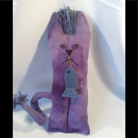 euthymic threads Other - Purple handmade cat stuffed animal